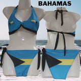 Bahamas Flag Swimsuit/Bahamas Flag Bikini/Bahamas Bathsuit/Caribbean Bikini/Souvenir Gift