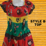 Bob Marley Free Style Fashion Dress/Bob Marley Summer Dress/Rasta Colors Beach Festival & Concerts Outfit/Gift