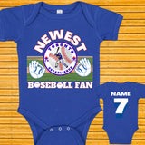 Toronto Baseball New Fan Kids Tshirt/Unisex Personalize First Baseball Onesie/Birthday Baby Shower Gift