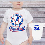 Toronto Blue Jay new fan personalize baby onesie