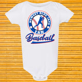 Blue Jays New Fan Baby Bodysuit/Unisex Personalize First Baseball T-shirt/Birthday Baby Shower Gift