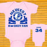 Newest Toronto Hockey Fan Baby Onrsie/Unisex Personalize First Hockey Onesie