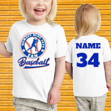 Blue Jays New Fan Baby Bodysuit/Unisex Personalize First Baseball T-shirt/Birthday Baby Shower Gift