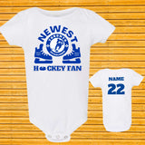 Newest Toronto Hockey Fan Baby Onrsie/Unisex Personalize First Hockey Onesie