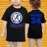 Blue Jays New Fan Baby Bodysuit/Unisex Personalize First Baseball T-shirt/Birthday Baby Shower Gift