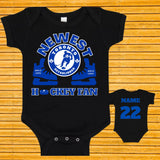 Newest Toronto Hockey Fan Baby Onrsie/Unisex Personalize First Hockey Onesie