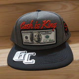 Amerinan Dollar Cash is King Embroidered 3D Men Women Baseball Cap/Money Slogan Snapback Hat/Gift