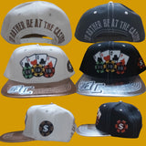 4 Ace of  cards snapback casino caps