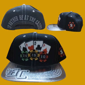 4 Ace of  cards snapback casino caps