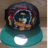 Don't Worry Rasta Colours embroidery Baseball Hat/Get Up Stand Up Summer Caps/Inspirational Quotes Gift Hats