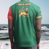 Lion of Judah Jersey Rastafarian Clothing/Rasta Cultural Day Outfit/Dri-Fit Fabric Rasta Wear/Gift