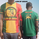 Lion of Judah Jersey Rastafarian Clothing/Rasta Cultural Day Outfit/Dri-Fit Fabric Rasta Wear/Gift