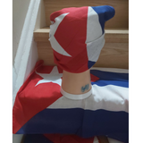 Cuban flag bandana handkerchief/Cuban fabric headwrap/Cuba Carnival Festival Waving Flag/ Gift souvenir