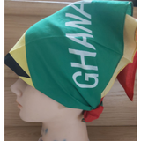 Ghana flag headwrap