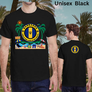 Barbados flag t-shirt/This is the land of my roots