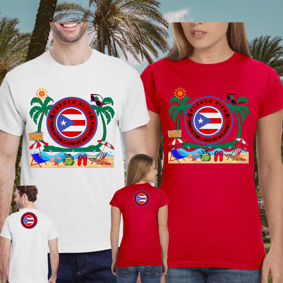 Puerto Rico flag tshirt