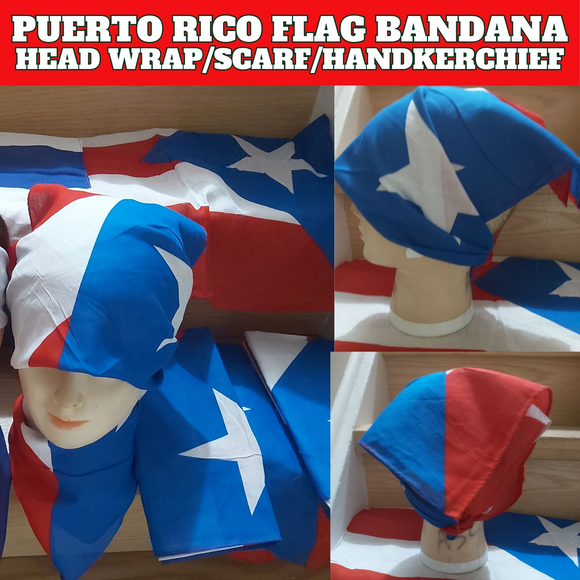 Puerto Rico Flag bandana