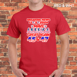 American President red shirt