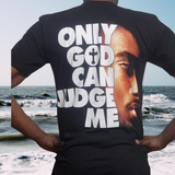 Tupac Only God Can Judge Me Double Sided 3D Graphic T-shirt/All Eyes On Me Souvenir Shirt