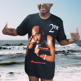 Tupac Only God Can Judge Me Double Sided 3D Graphic T-shirt/All Eyes On Me Souvenir Shirt