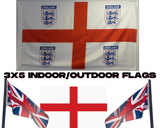 England 3x5 Soccer World Cup Flag