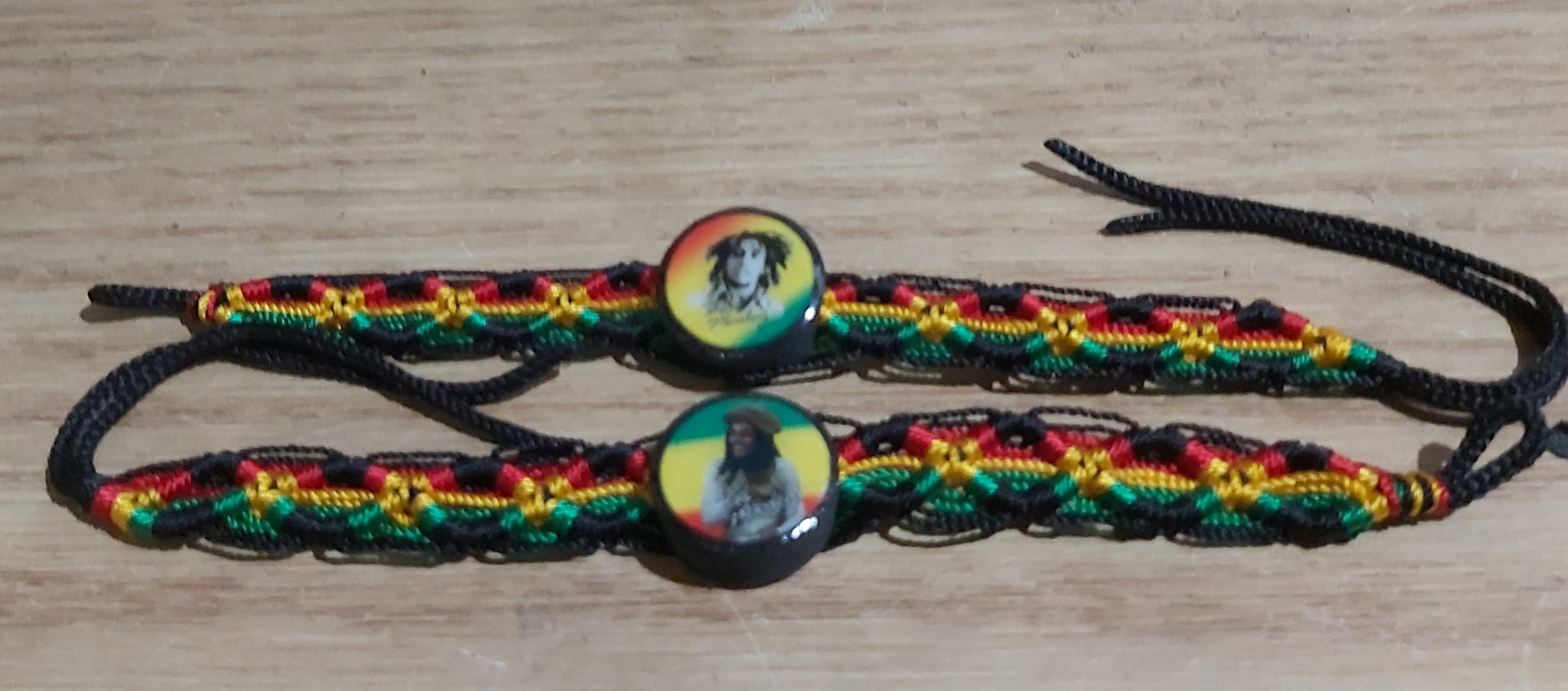 Amazon.com: Rasta plaided hippie bracelet leather cotton braided bob marley  wristband: Cuff Bracelets: Clothing, Shoes & Jewelry