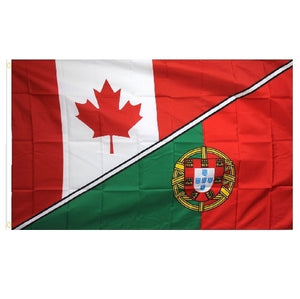 Canada Portugal combo 3x5 flag 