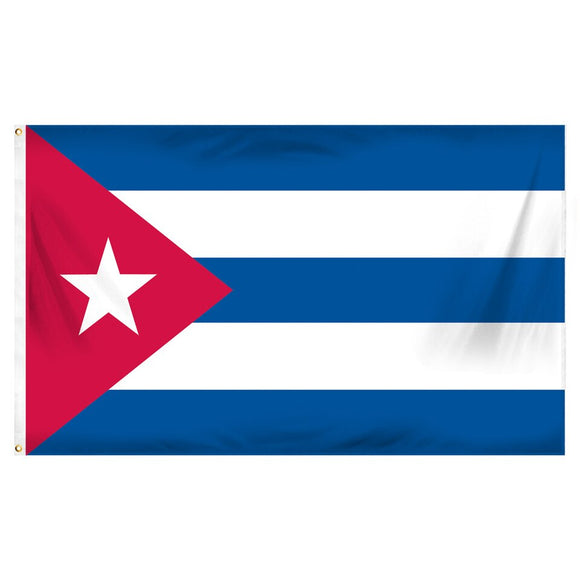 Cuba 3x5 Caribbean Flag