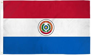 Paraguay 3x5 flag/Latin American country/Nylon material/Souvenir