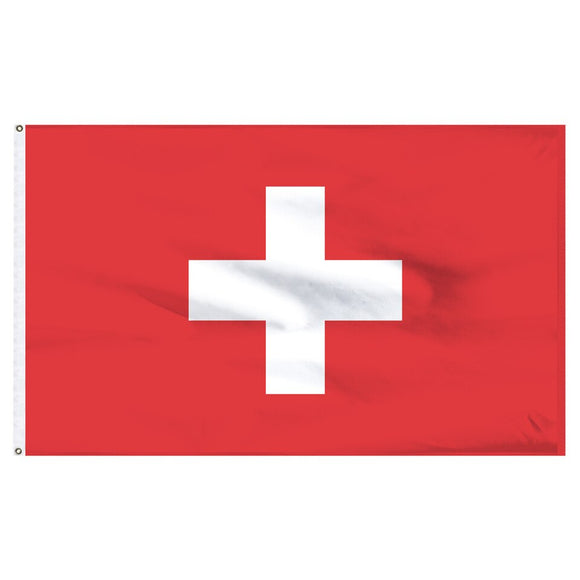 Switzerland 3x5 Indoor Outdoor Pole Flag