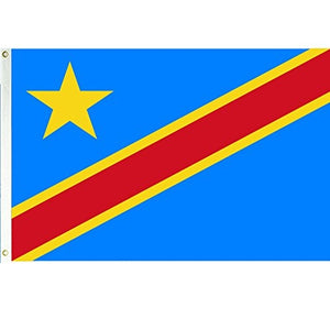 Democratic Rep Congo 3x5 flag
