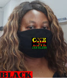 One Love Bob Jah Bless Face Mask/Rasta Gear /Rasta Clothing/Jah Bless Rastafarian slang