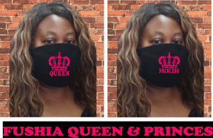 Queen and  Princess matching face mask/Mom and  Daughter/Royal Crown /Twinning face mask