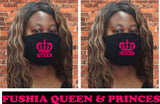 Queen and  Princess matching face mask/Mom and  Daughter/Royal Crown /Twinning face mask