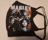 Bob Marley face mask/Glow in the dark/3D graphic design/Bob Marley souvenir face covering/Reusable/100% cotton/2 layers & open pocket/Gift