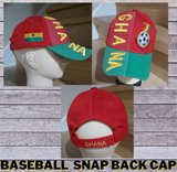 Ghana Baseball Snap Back Cap