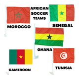 African 12x18 World Cup Car Flag