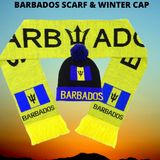 Barbados Flag Scarf and Winter Cap
