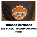 Canada Black Soccer Flag