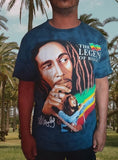 Bob Marley Blue Tie Dye Shirt