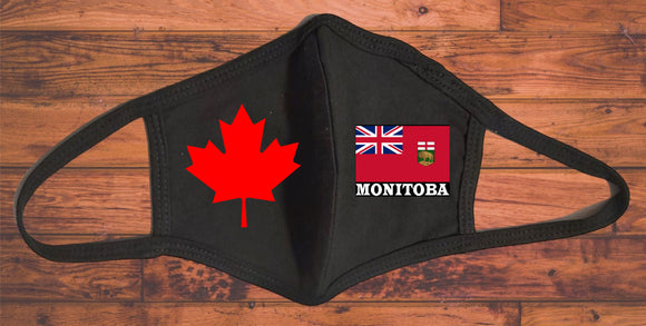 Manitoba flag face mask/Canada provincial face mask/2 layer reusable/Manitoba souvenir
