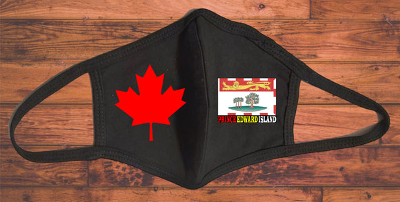 Prince Edward Island flag face mask/Canada Provincial flag face mask/Reusable 2 layers/Prince Edward souvenir