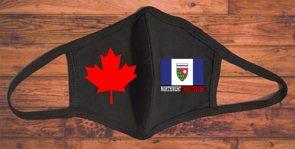 Northwest Territories flag face mask/Canada Provincial flag face mask/Reusable 2 layers/Northwest Territories souvenir