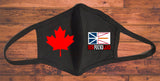 Newfoundland  flag face mask/Canada provincial face mask/2 layer reusable/Newfoundland  souvenir