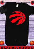 Black and red Toronto Raptors onesie