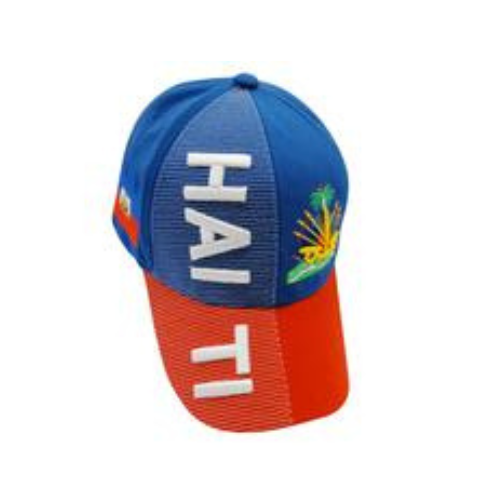 Haiti 3D Embroidered Snap Back Cap