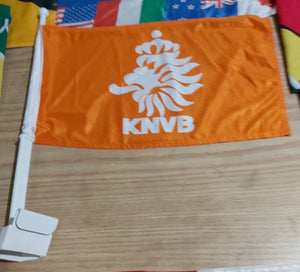 Netherlands Orange KNVB Car Flag