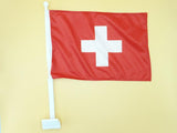 Switzerland Car Flag