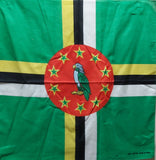 Dominica flag face cloth