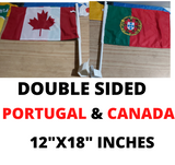 Portugal -Canada Double Flag